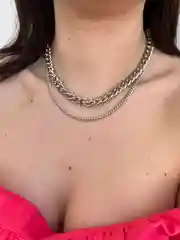 Двойная женская цепочка