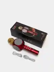 Золотой беспроводной караоке микрофон WSTER WS 1816