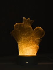 Светильник ночник 3D светодиодный LED  Свинка Peppa