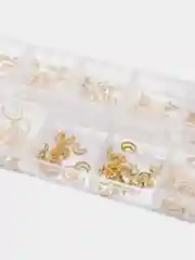 Белый декор для дизайна ногтей и маникюра