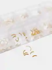 Серый меланж декор для дизайна ногтей и маникюра
