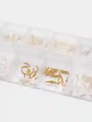 Серый меланж декор для дизайна ногтей и маникюра