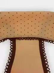 Бежевый трусы слипы женские, с рисунком