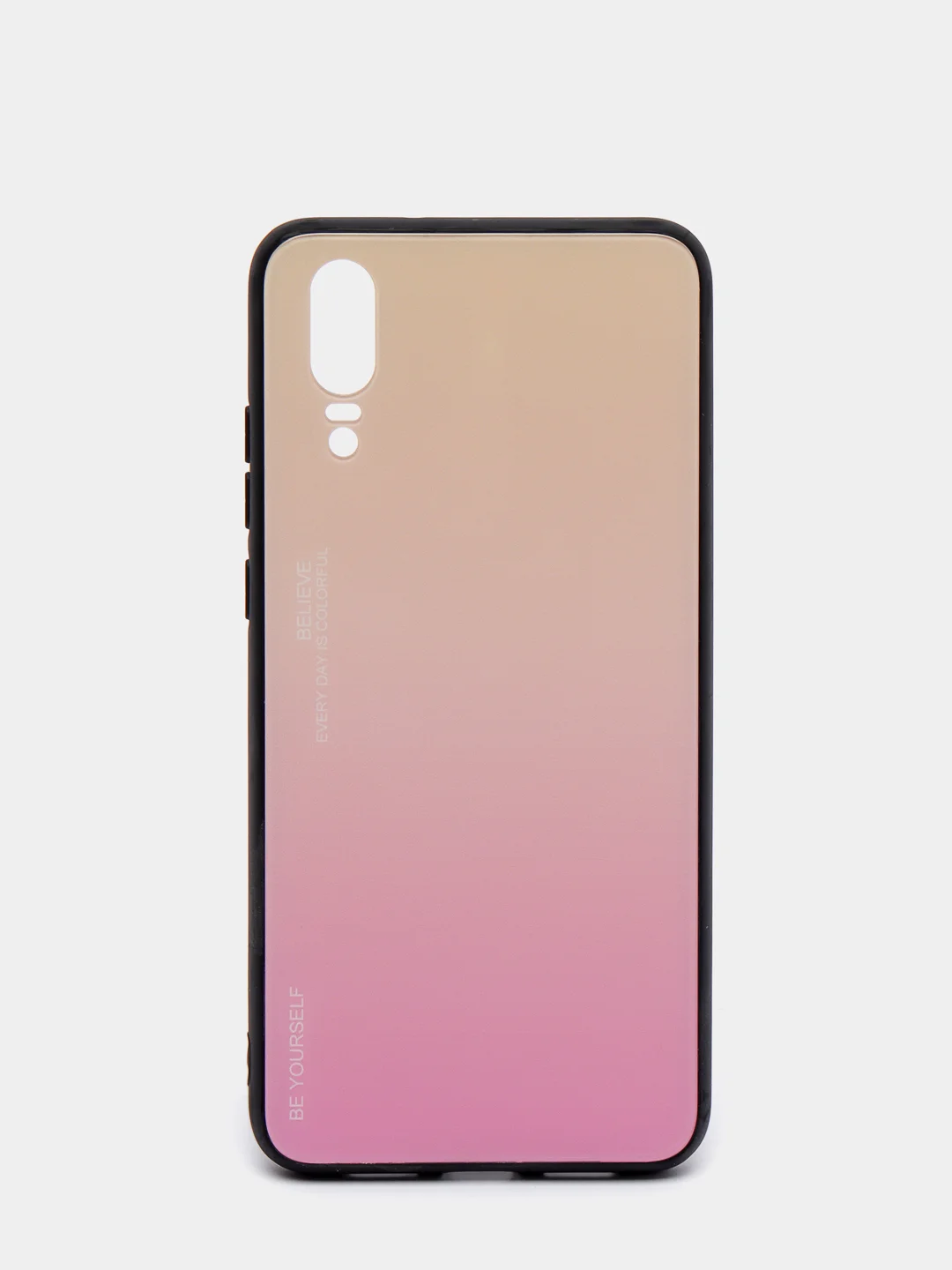 Белый градиентный чехол из закалённого стекла для Huawei P20