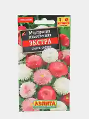 Семена цветов Маргаритка "Экстра", смесь окрасок, 0.05 г