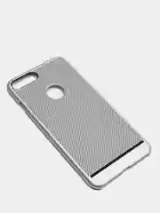 Серебряный iphone 7+ / 8 Plus чехол пластиковый с перфорацией