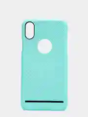 Бирюзовый iphone  X / XS чехол пластиковый с перфорацией