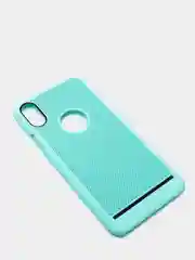 Бирюзовый iphone  X / XS чехол пластиковый с перфорацией