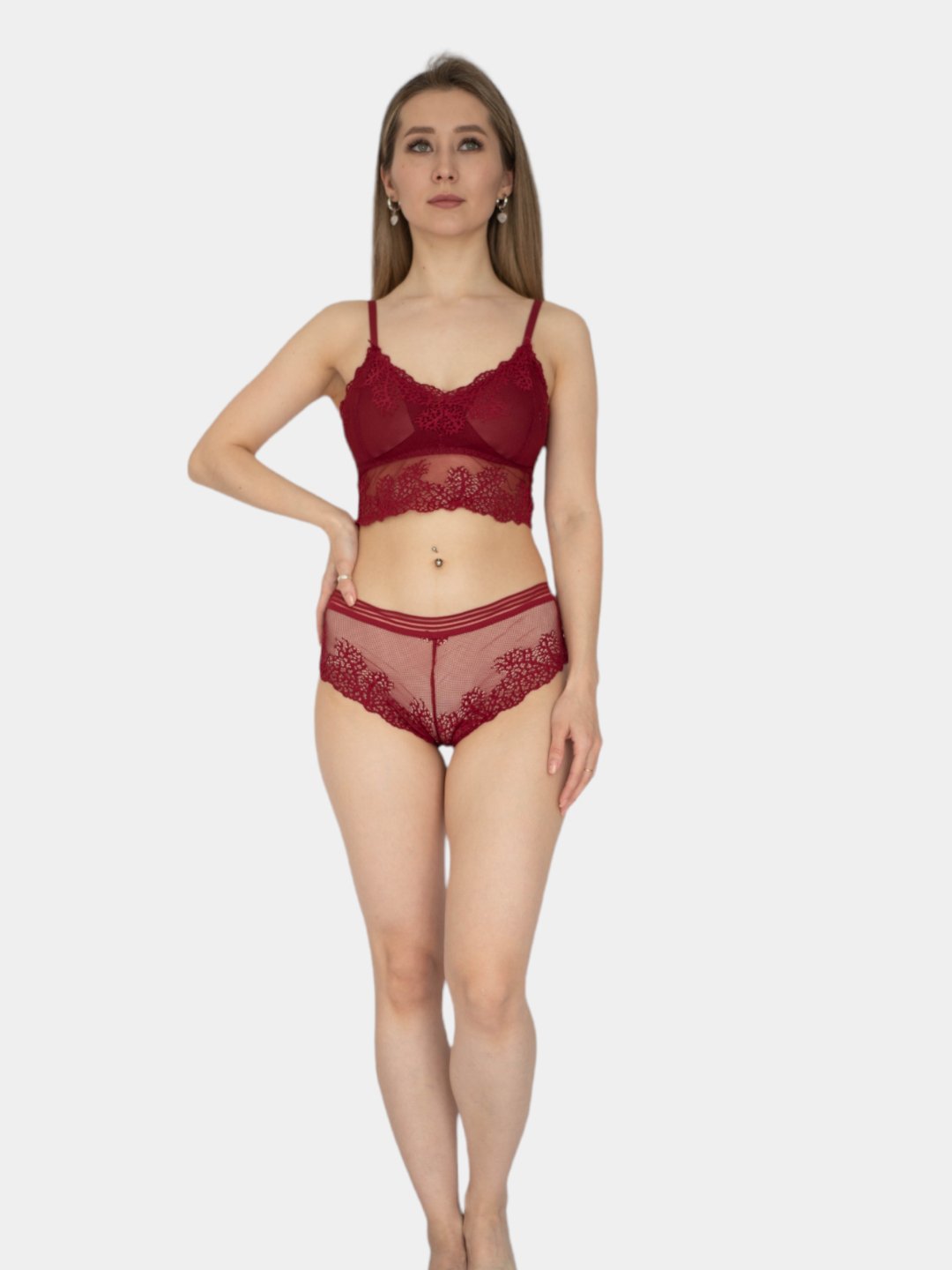 Женское кружевное нижнее белье купить по цене 549 ₽ в интернет-магазинеKazanExpress