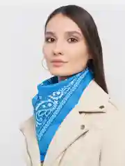 Голубой бандана с классическим принтом,25 цветов