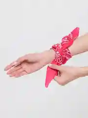 Коралловый бандана с классическим принтом,25 цветов
