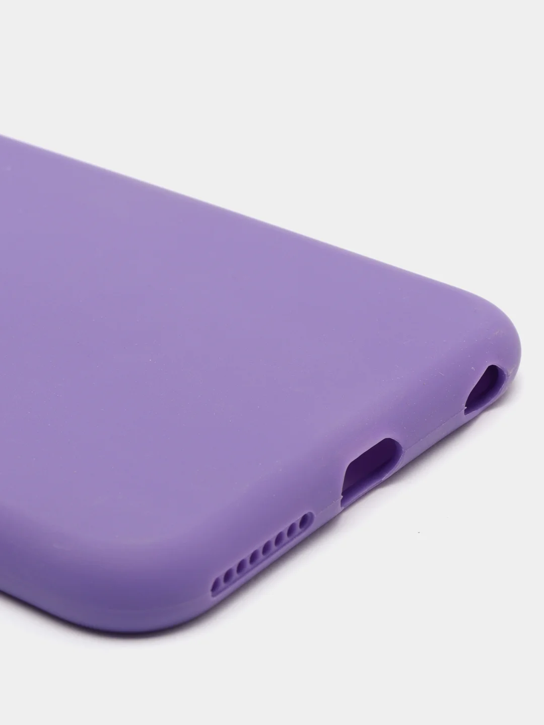 Фиолетовый яркий силиконовый чехол для iPhone, 14 цветов
