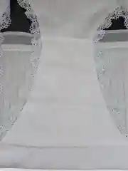 Белый трусы слипы женские, с кружевом, хлопок