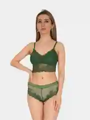 Зеленый женское кружевное нижнее белье