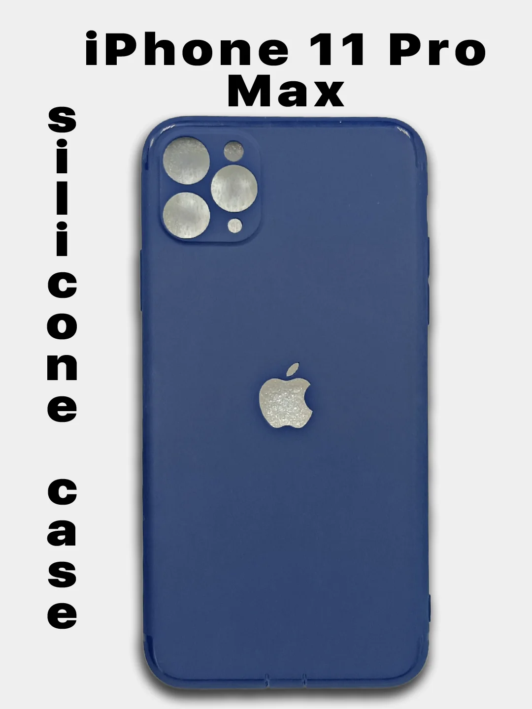 Синий чехол-накладка iPhone 11 Pro Max Silicone Case