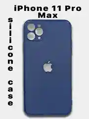 Синий чехол-накладка iPhone 11 Pro Max Silicone Case