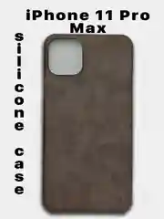 Тёмно-коричневый чехол-накладка iPhone 11 Pro Max Silicone Case