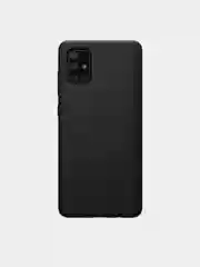 Черный чехол для Samsung A53, A02, A22, A21, A03S силиконовый с защитными краями