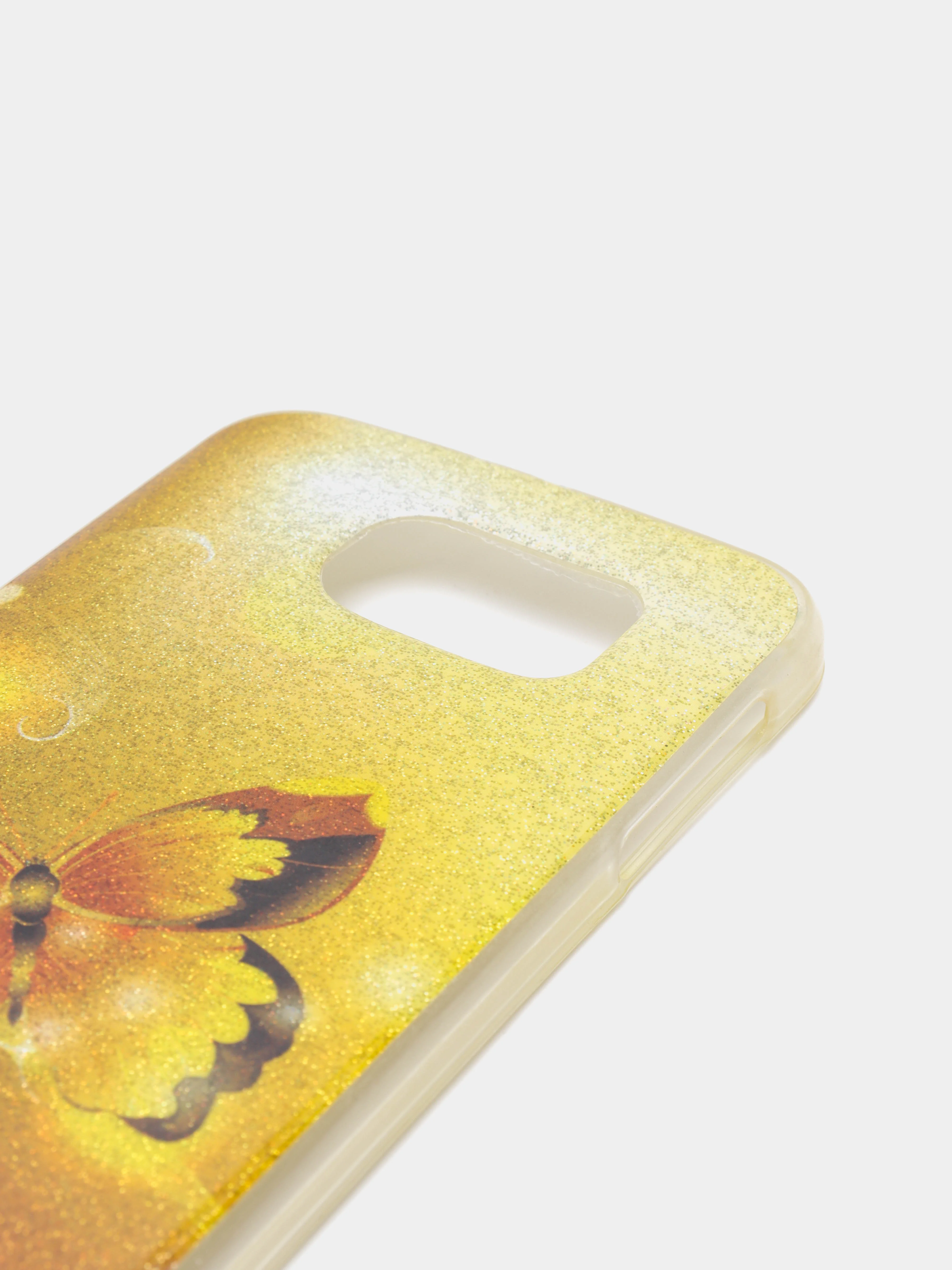 Горчичный чехол Samsung S6
