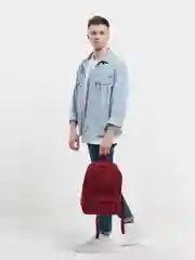Бордовый рюкзак (женский/мужской) городской повседневный unisex унисекс