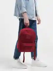 Бордовый рюкзак (женский/мужской) городской повседневный unisex унисекс