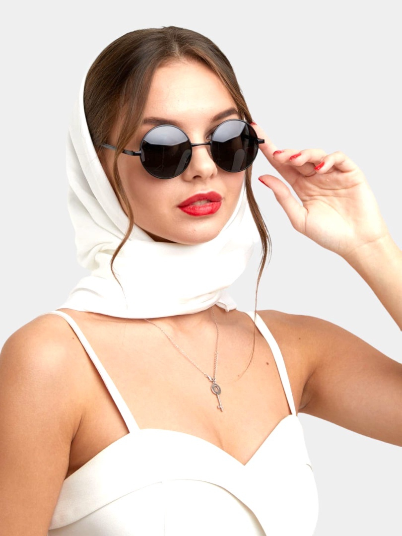 Очки солнцезащитные, круглые, капельки, женские купить по цене 499 ₽ в интернет-магазине KazanExpress