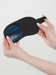 Черный маска для сна с гелем