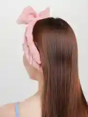 Коралловый меланж бант повязка OMG для волос на голову для косметических процедур