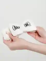 Прозрачный бант повязка OMG для волос на голову для косметических процедур