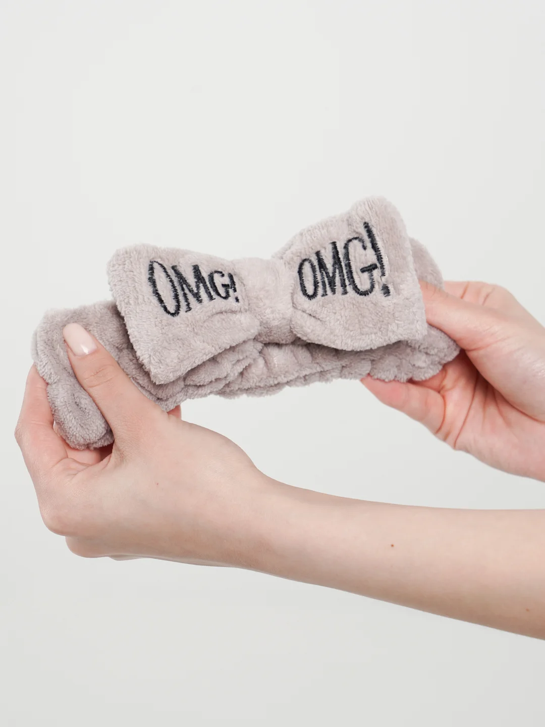 Хаки бант повязка OMG для волос на голову для косметических процедур