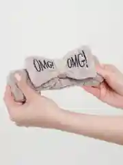 Хаки бант повязка OMG для волос на голову для косметических процедур