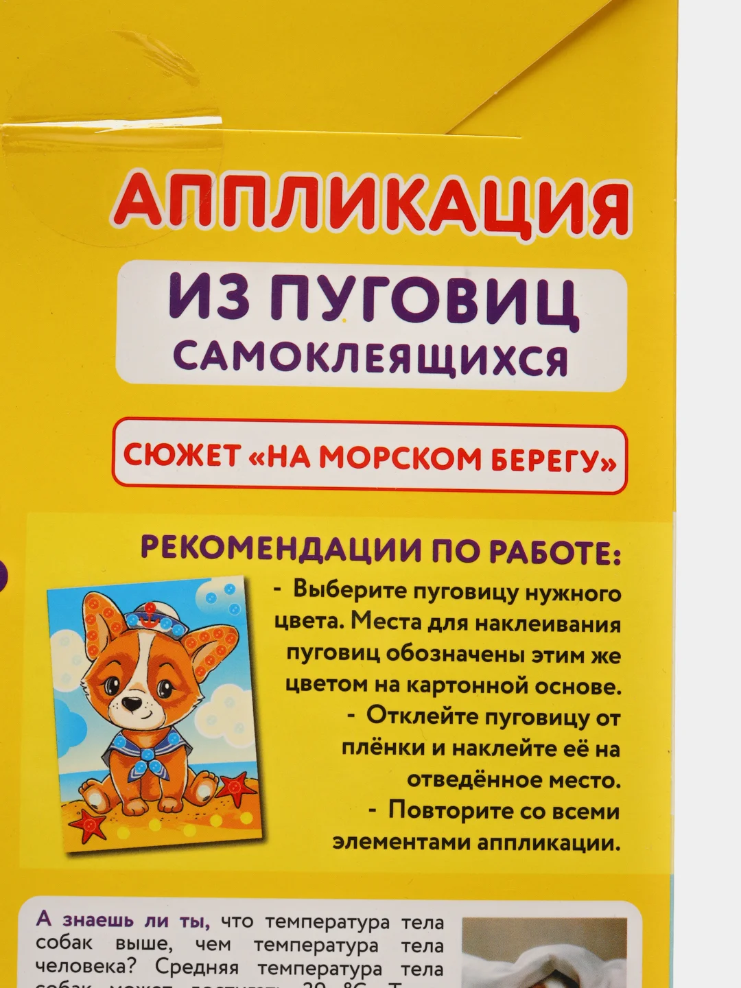 Набор для творчества "Аппликация из пуговиц: на морском берегу", основа 20 х 15 см