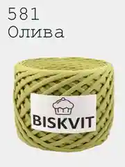 Пряжа Трикотажная Biskvit 6 оттенков 100% Хлопок 330г 100м Бисквит