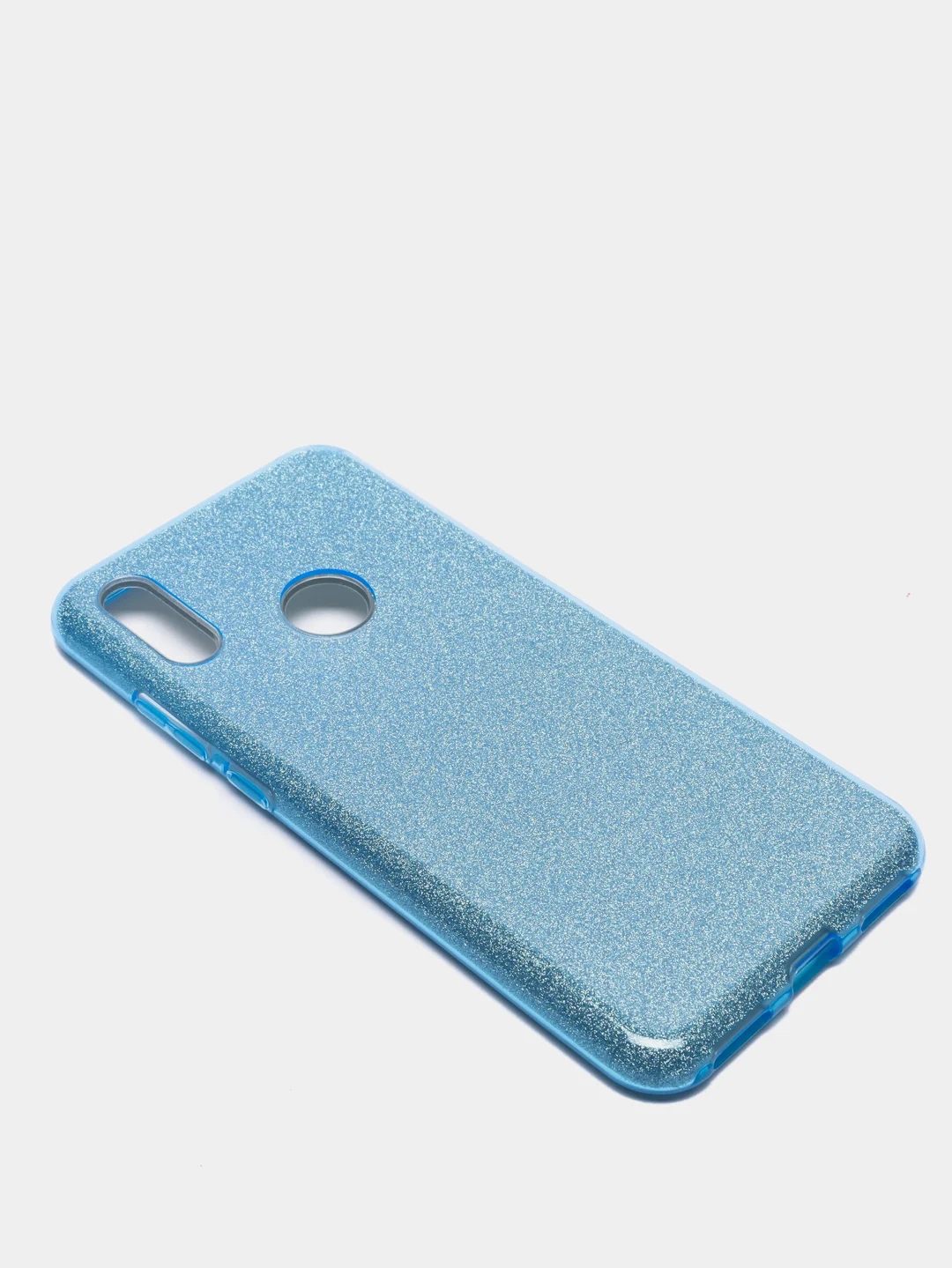 Голубой чехол блестящий Huawei Honor 8A, Y6 2019