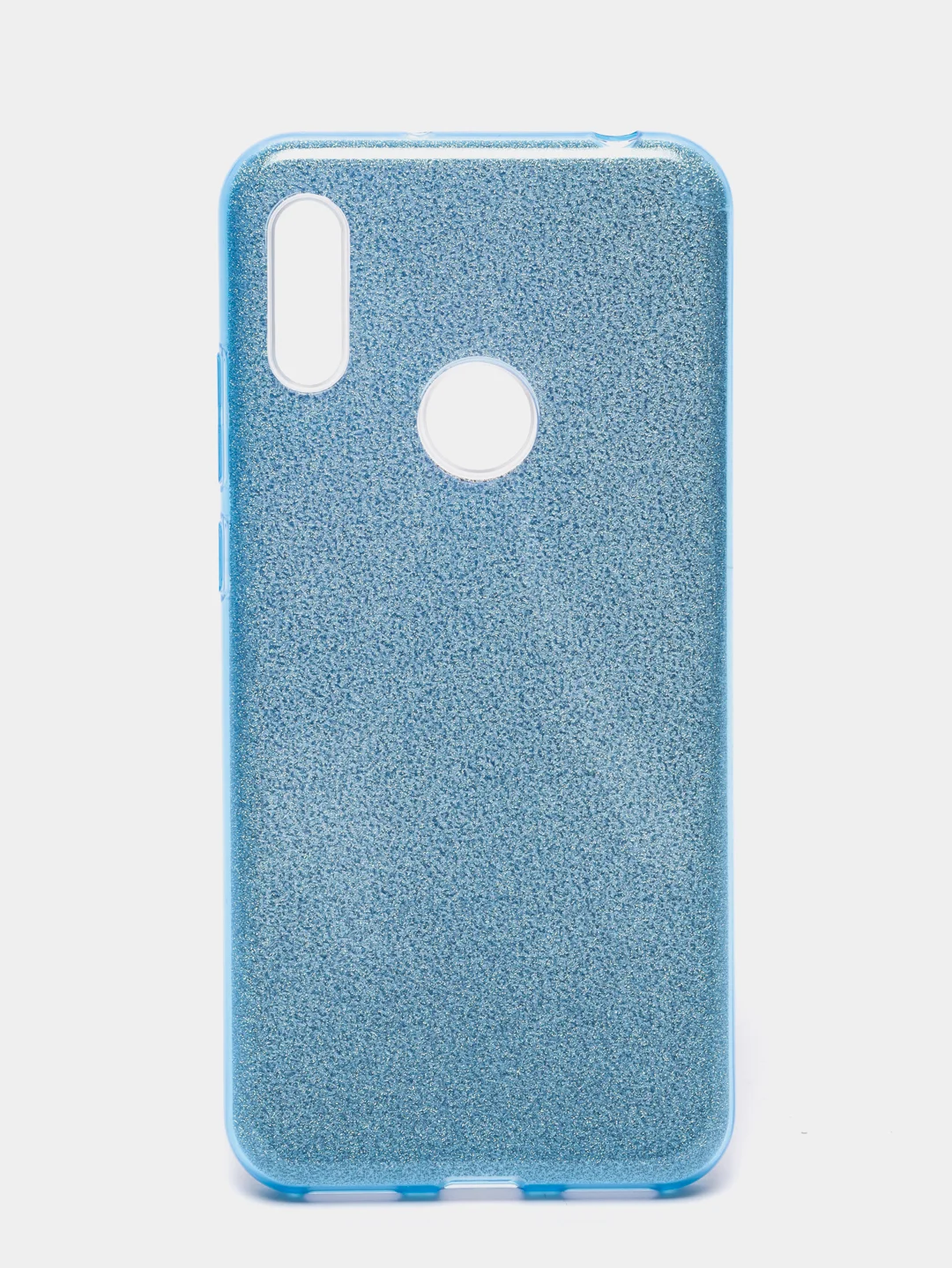 Голубой чехол блестящий Huawei Honor 8A, Y6 2019