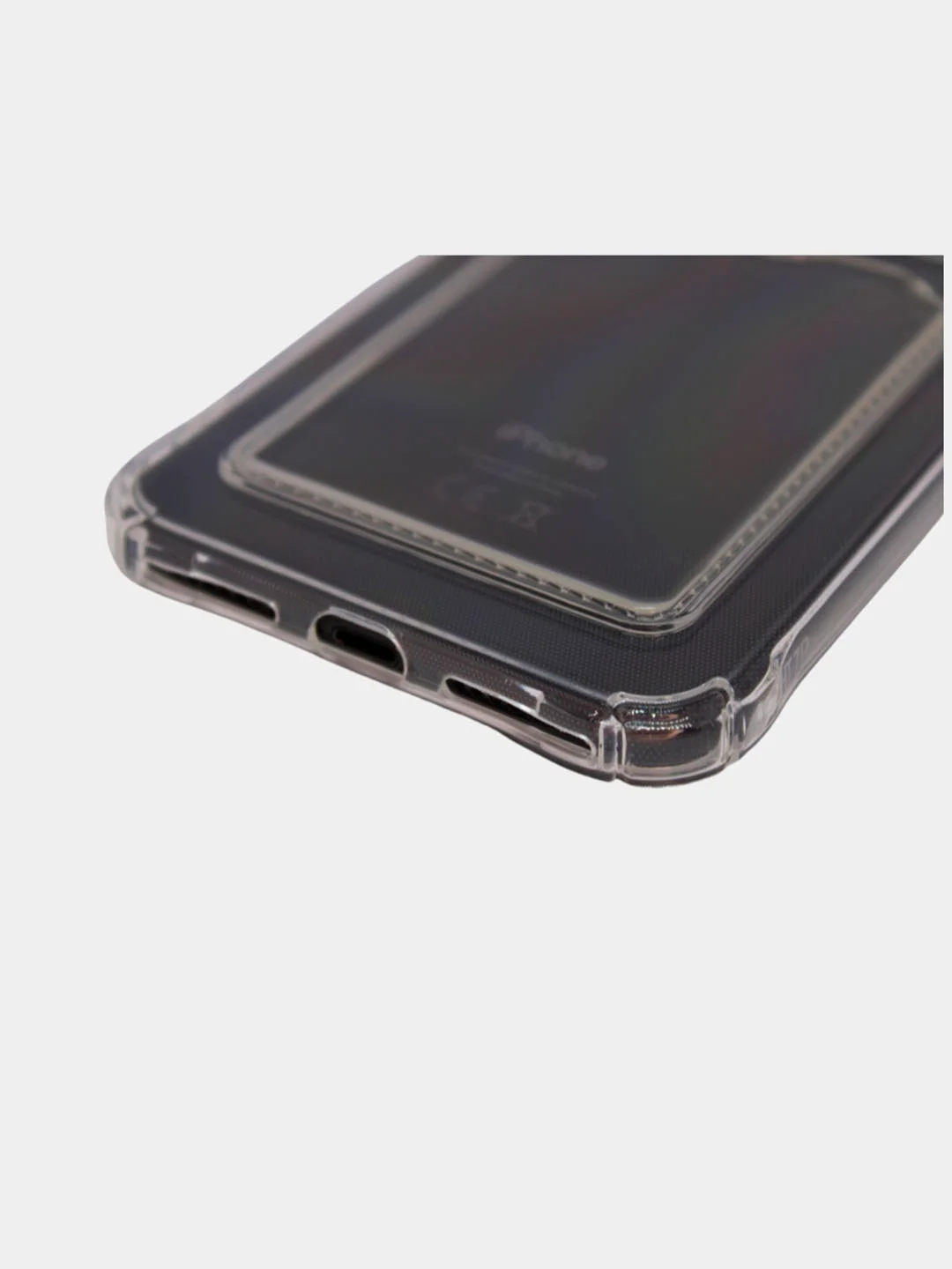 Прозрачный чехол силиконовый с карманом на iPhone 7/8 Plus, 11, 12, 13, Pro, Pro Max