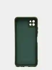 Оливковый чехол Samsung A22s 5G с защитой камеры и бархатом внутри