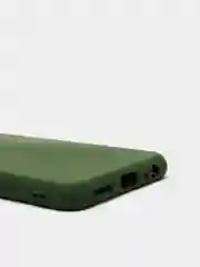 Оливковый чехол Samsung A22s 5G с защитой камеры и бархатом внутри