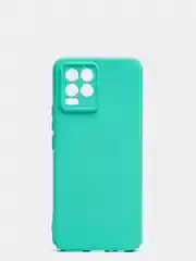 Бирюзовый чехол с защитой камеры и бархатом внутри для REALME 8 / REALME 8 Pro