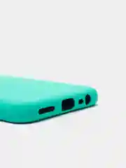 Бирюзовый чехол с защитой камеры и бархатом внутри для REALME 8 / REALME 8 Pro