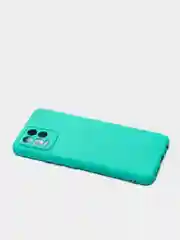 Бирюзовый чехол с защитой камеры и бархатом внутри для REALME 8 / REALME 8 Pro