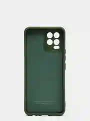 Оливковый чехол с защитой камеры и бархатом внутри для REALME 8 / REALME 8 Pro