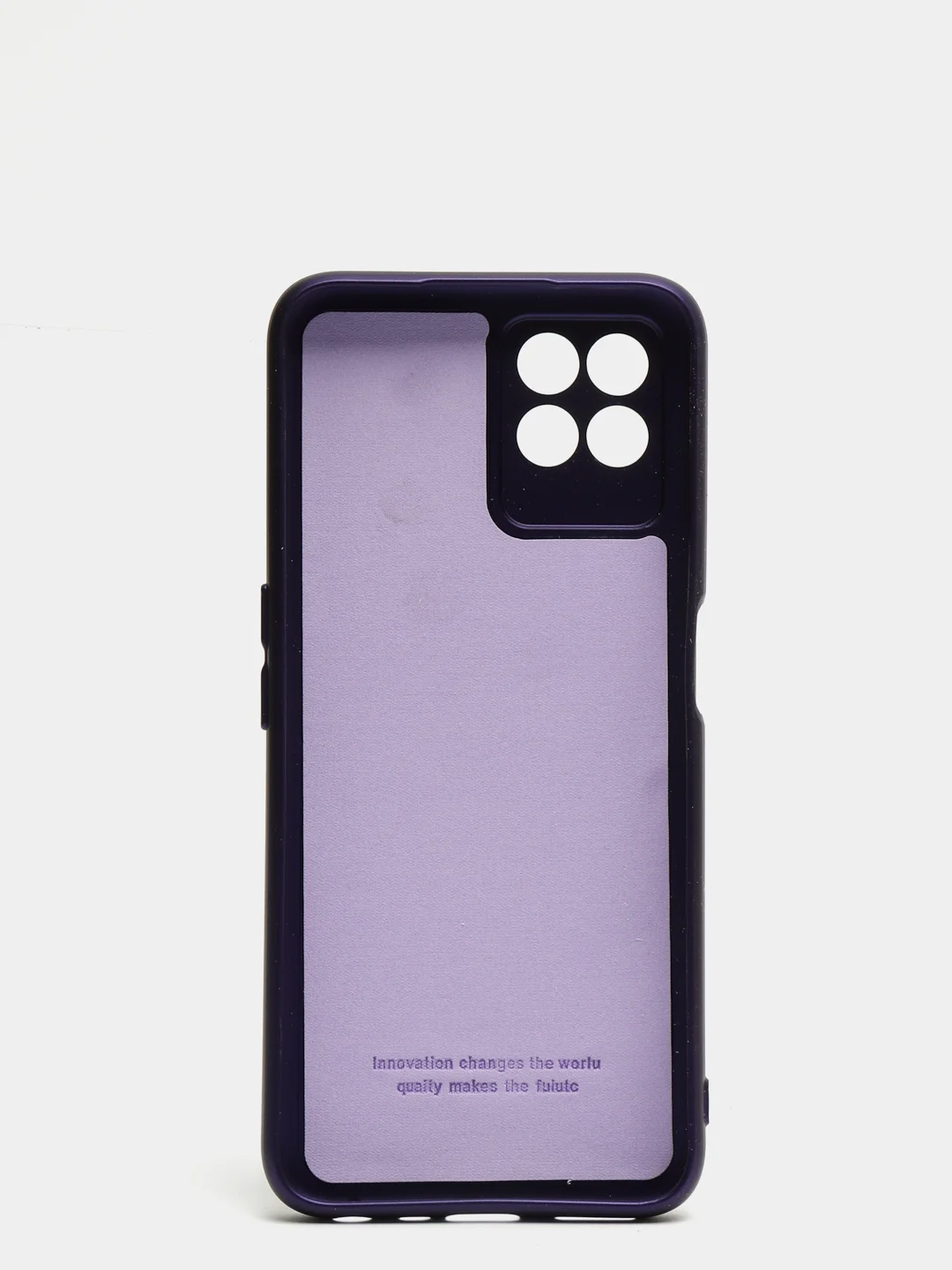 Пурпурный чехол с защитой камеры и бархатом внутри Realme 8i