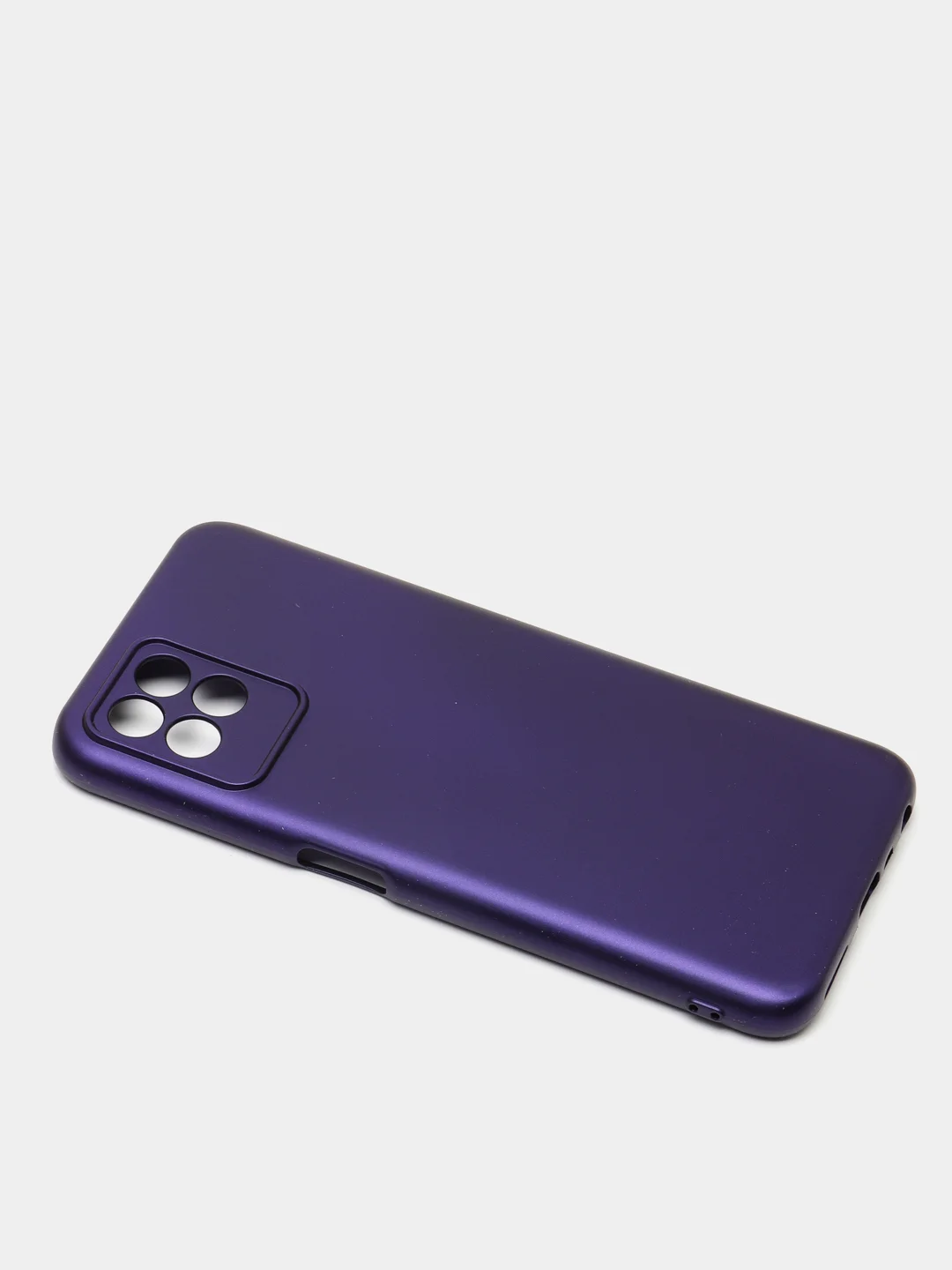 Пурпурный чехол с защитой камеры и бархатом внутри Realme 8i