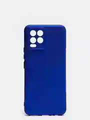 Синий чехол с защитой камеры и бархатом внутри для REALME 8 / REALME 8 Pro