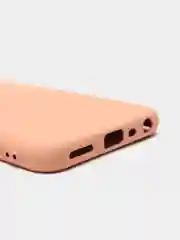 Коралловый меланж чехол с защитой камеры и бархатом внутри Realme 8i