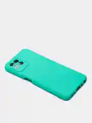 Белый чехол с защитой камеры и бархатом внутри Realme 8i
