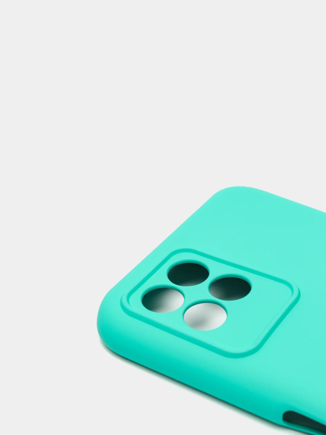 Белый чехол с защитой камеры и бархатом внутри Realme 8i