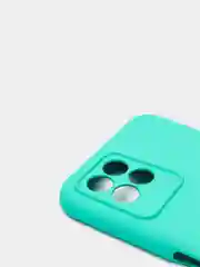Белый чехол с защитой камеры и бархатом внутри Realme 8i