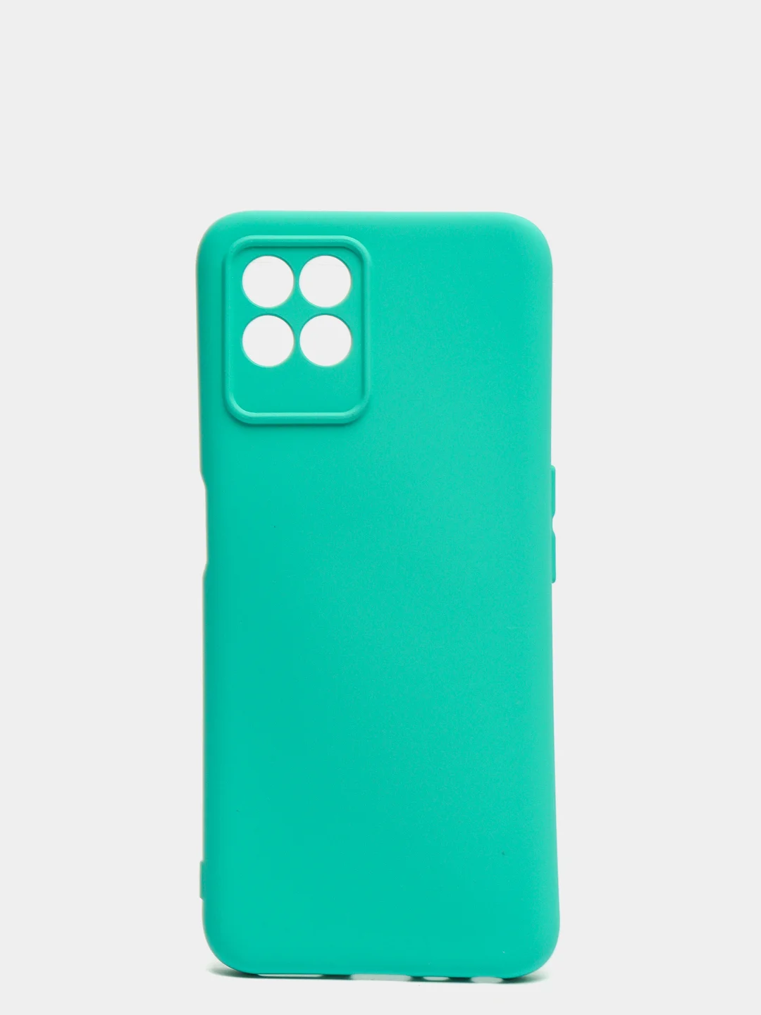 Бирюзовый чехол с защитой камеры и бархатом внутри Realme 8i